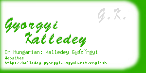 gyorgyi kalledey business card